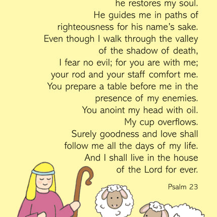 Prayer Card - The Lord Is My ShepherdPrayer Card - The Lord Is My Shepherd