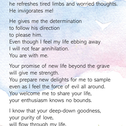 Prayer Card - The Lord Is My LifePrayer Card - The Lord Is My Life