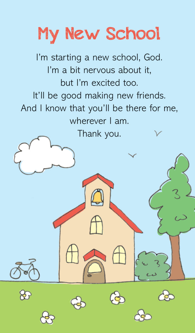 Prayer Card - My New SchoolPrayer Card - My New School