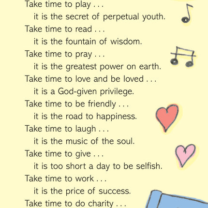 Prayer Card - Take TimePrayer Card - Take Time