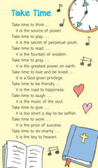 Prayer Card - Take TimePrayer Card - Take Time