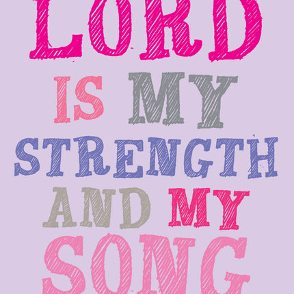 Prayer Card - The Lord Is My StrengthPrayer Card - The Lord Is My Strength