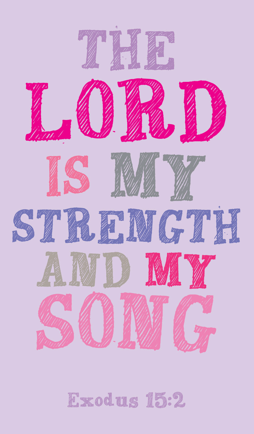Prayer Card - The Lord Is My StrengthPrayer Card - The Lord Is My Strength