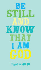 Prayer Card - Be Still And KnowPrayer Card - Be Still And Know