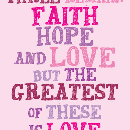 Prayer Card - Now These Three RemainPrayer Card - Now These Three Remain