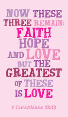 Prayer Card - Now These Three RemainPrayer Card - Now These Three Remain