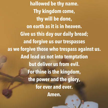 Prayer Card - The Lords PrayerPrayer Card - The Lords Prayer