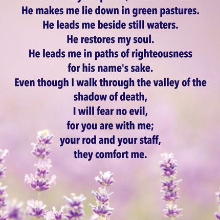 Prayer Card - Psalm 23Prayer Card - Psalm 23