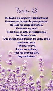 Prayer Card - Psalm 23Prayer Card - Psalm 23