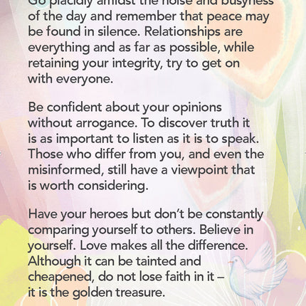 Prayer Card - DesiderataPrayer Card - Desiderata