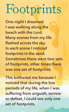 Prayer Card - FootprintsPrayer Card - Footprints