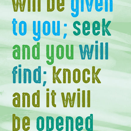 Prayer Card - Ask And It Will Be GivenPrayer Card - Ask And It Will Be Given