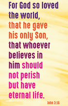 Prayer Card - For God So LovedPrayer Card - For God So Loved