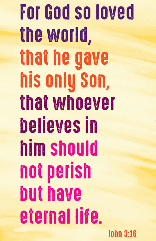 Prayer Card - For God So LovedPrayer Card - For God So Loved