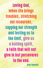 Prayer Card - Loving God When LifePrayer Card - Loving God When Life