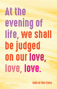 Prayer Card - At The Evening Of LifePrayer Card - At The Evening Of Life