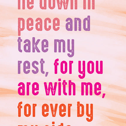 Prayer Card - Lord I Will Lie DownPrayer Card - Lord I Will Lie Down