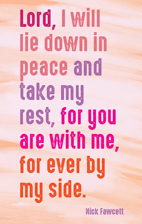 Prayer Card - Lord I Will Lie DownPrayer Card - Lord I Will Lie Down