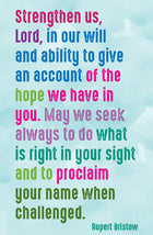 Prayer Card - Strengthen Us LordPrayer Card - Strengthen Us Lord