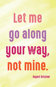Prayer Card - Let Me Go AlongPrayer Card - Let Me Go Along