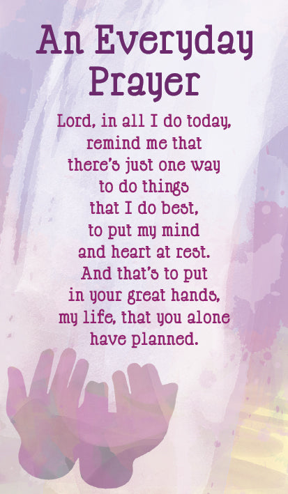 An Everyday Prayer - Prayer CardAn Everyday Prayer - Prayer Card