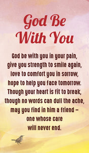 God Be With You - Prayer CardGod Be With You - Prayer Card