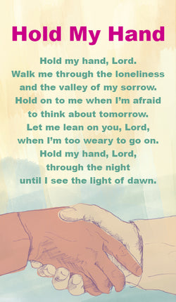 Hold My Hand - Prayer CardHold My Hand - Prayer Card