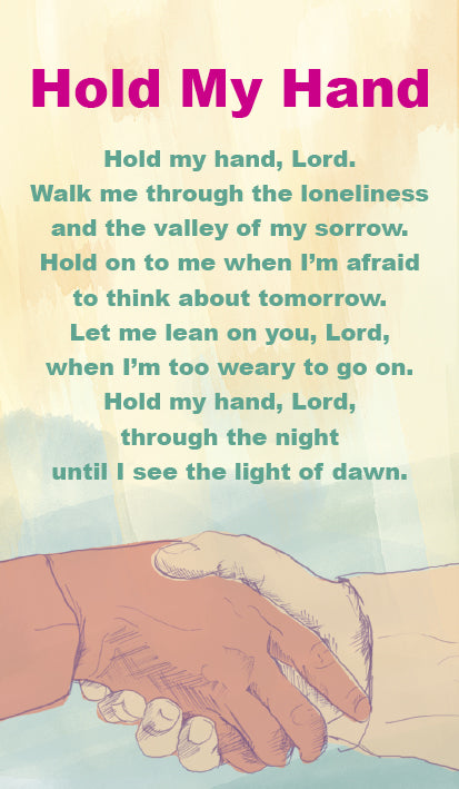 Hold My Hand - Prayer CardHold My Hand - Prayer Card