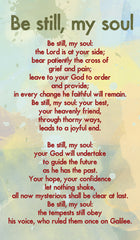 Be Still, My Soul - Hymn Card  (Double Sided)Be Still, My Soul - Hymn Card  (Double Sided)