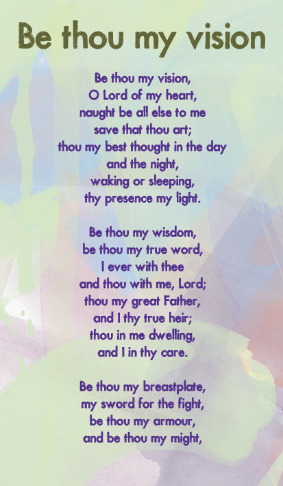 Be Thou My Vision - Hymn Card  (Double Sided)Be Thou My Vision - Hymn Card  (Double Sided)