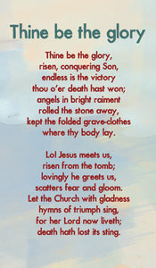 Thine Be The Glory - Hymn Card  (Double Sided)Thine Be The Glory - Hymn Card  (Double Sided)