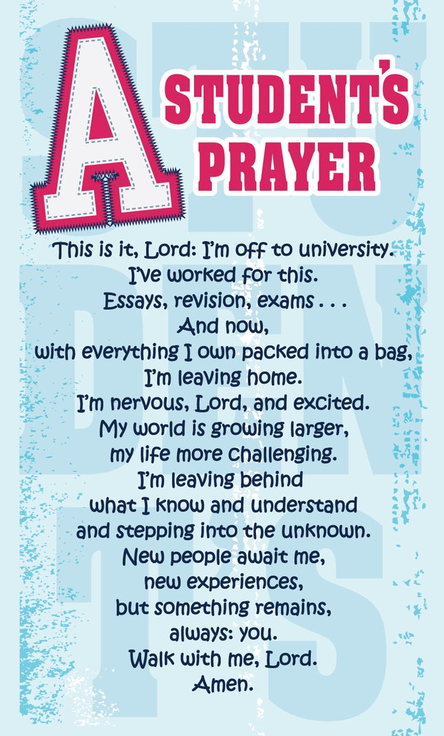 A Students Prayer (Light Blue)A Students Prayer (Light Blue)
