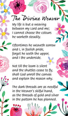 Divine Weaver - Prayer Card New For 2019Divine Weaver - Prayer Card New For 2019