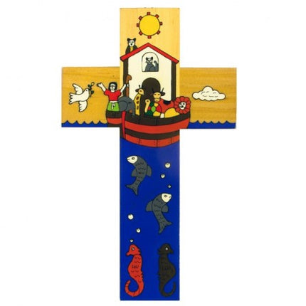 12cm Noah's Ark Wooden Cross