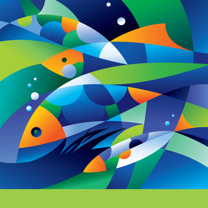 For Your Baptism - Fish Collage (Adult)  -  Standard CardFor Your Baptism - Fish Collage (Adult)  -  Standard Card