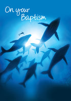 On Your Baptism - Whales (Adult)  -  Standard CardOn Your Baptism - Whales (Adult)  -  Standard Card