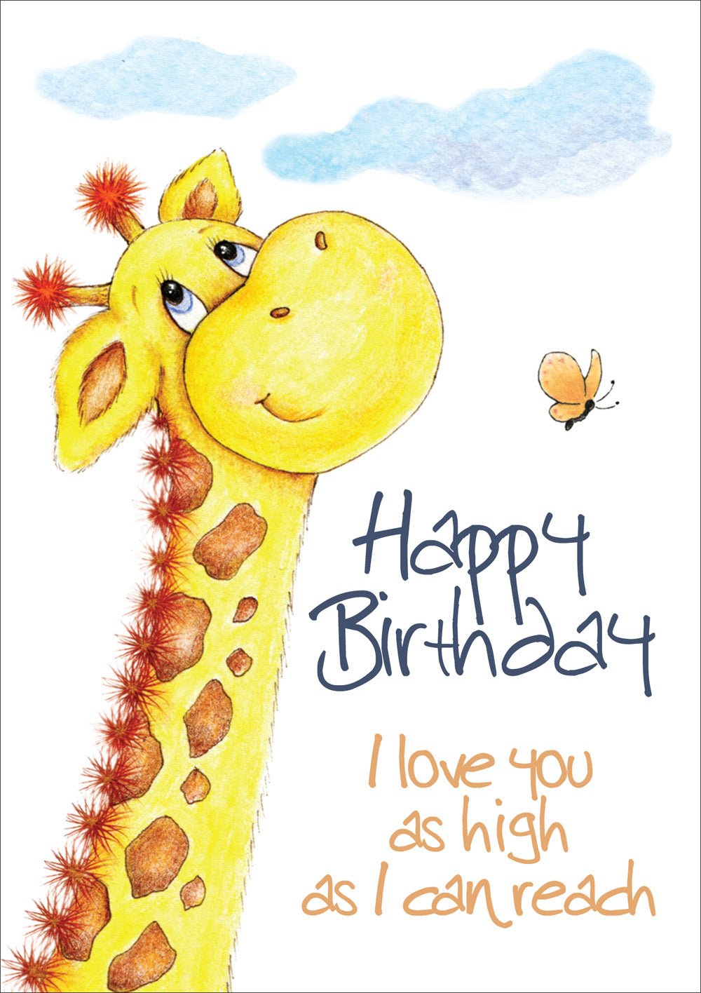 Happy Birthday (Child) - Giraffe -  Standard CardHappy Birthday (Child) - Giraffe -  Standard Card