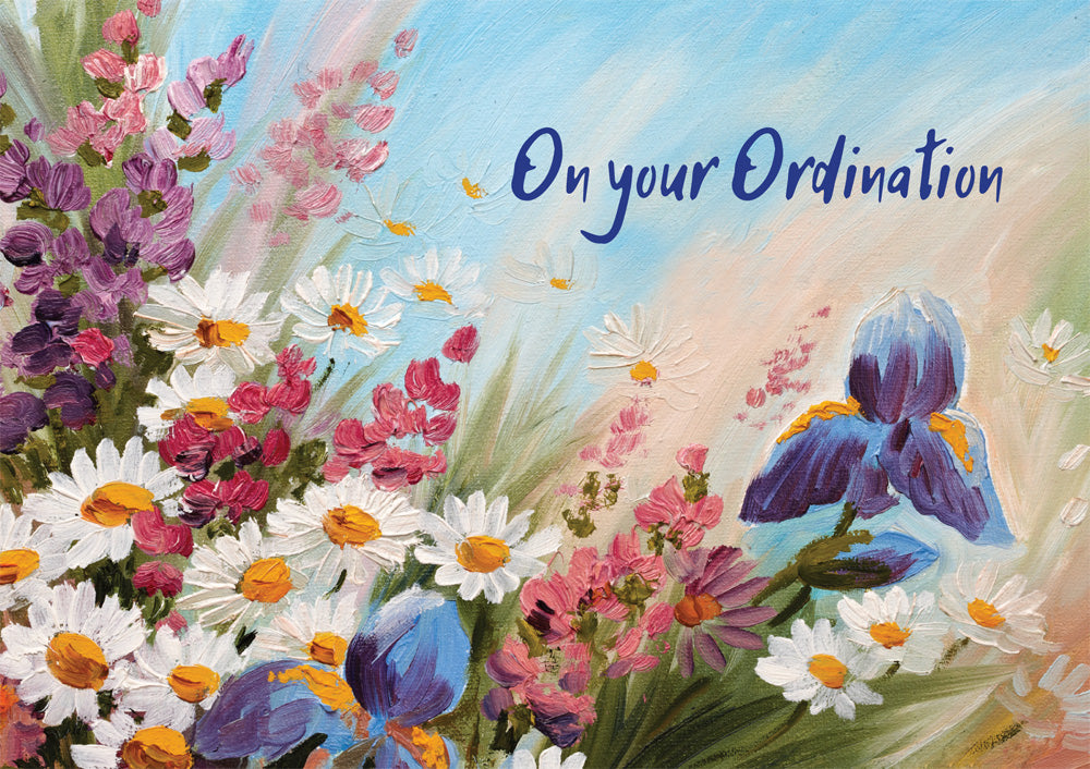 On Your Ordination - Flowers -  Standard CardOn Your Ordination - Flowers -  Standard Card