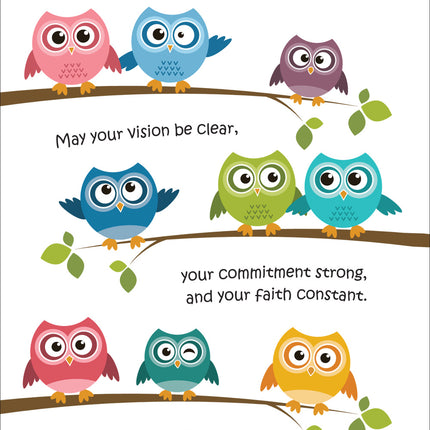 A Prayer For Your Dedication - Owls -  Standard CardA Prayer For Your Dedication - Owls -  Standard Card