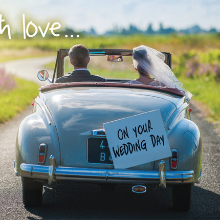 With Love On Your Wedding Day - Car - Standard CardWith Love On Your Wedding Day - Car - Standard Card