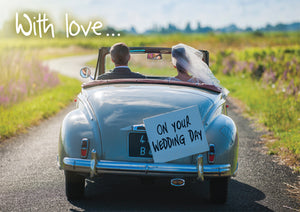 With Love On Your Wedding Day - Car - Standard CardWith Love On Your Wedding Day - Car - Standard Card