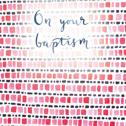 On Your Baptism - Std Card - TexturedOn Your Baptism - Std Card - Textured