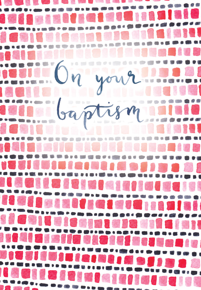 On Your Baptism - Std Card - TexturedOn Your Baptism - Std Card - Textured