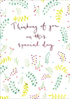 Thinking Of You On This Special Day - Standard CardThinking Of You On This Special Day - Standard Card