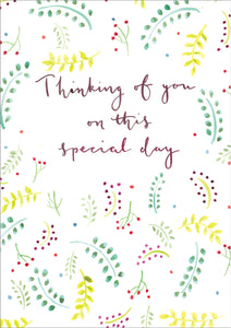 Thinking Of You On This Special Day - Standard CardThinking Of You On This Special Day - Standard Card