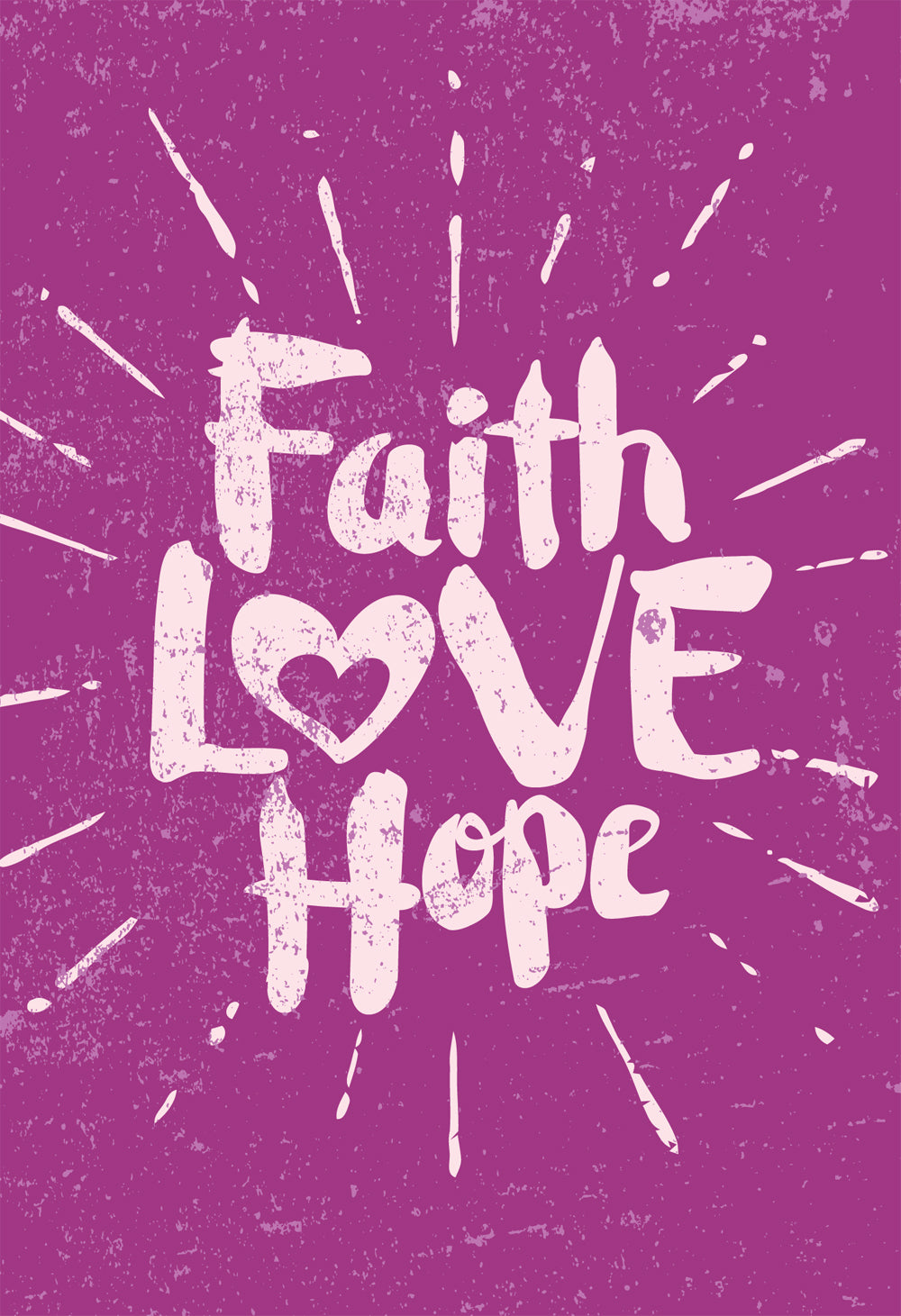 Faith Love Hope - PurpleFaith Love Hope - Purple
