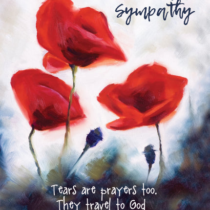 With Love And Sympathy - Standard Card Textured (6 Pack)With Love And Sympathy - Standard Card Textured (6 Pack)