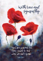 With Love And Sympathy - Standard Card Textured (6 Pack)With Love And Sympathy - Standard Card Textured (6 Pack)