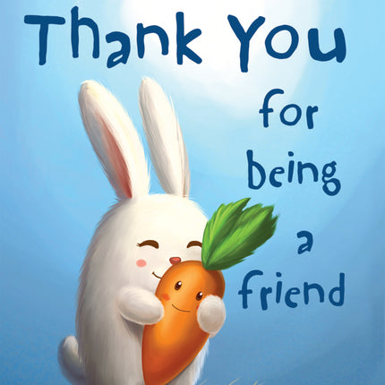 Thank You Bunny/Carrot - Standard Card Gloss (6 Pack)Thank You Bunny/Carrot - Standard Card Gloss (6 Pack)