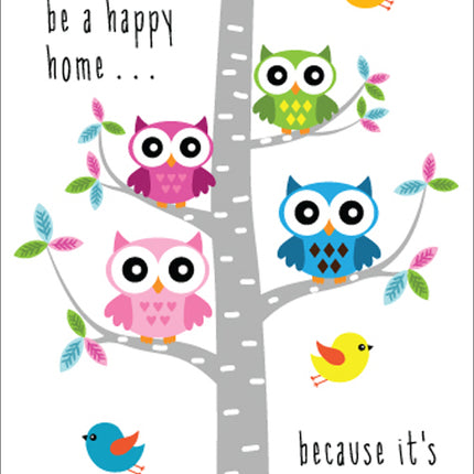 Happy Home - New Home Birds Foil Textured StdHappy Home - New Home Birds Foil Textured Std